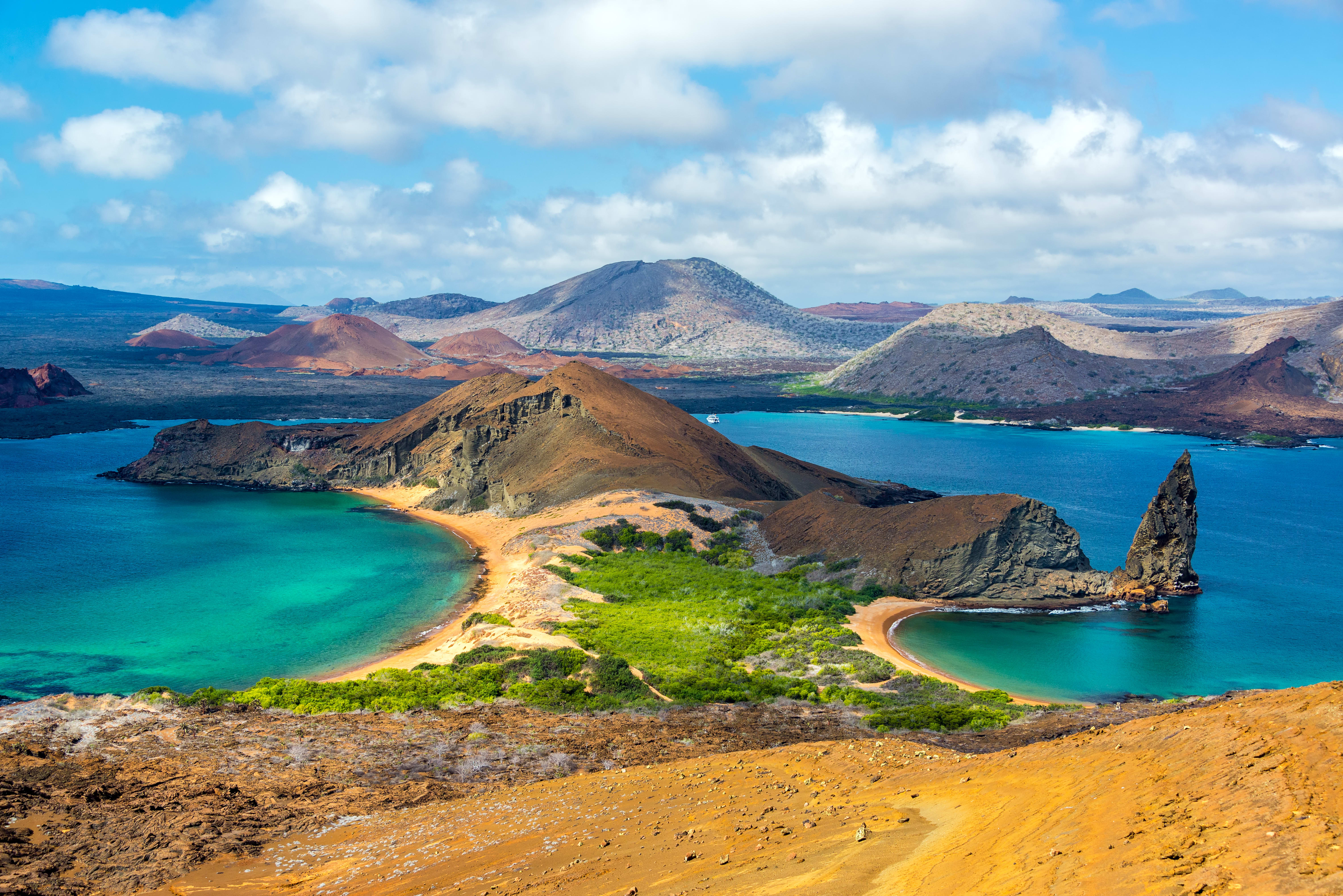 View over the Galapagos islands